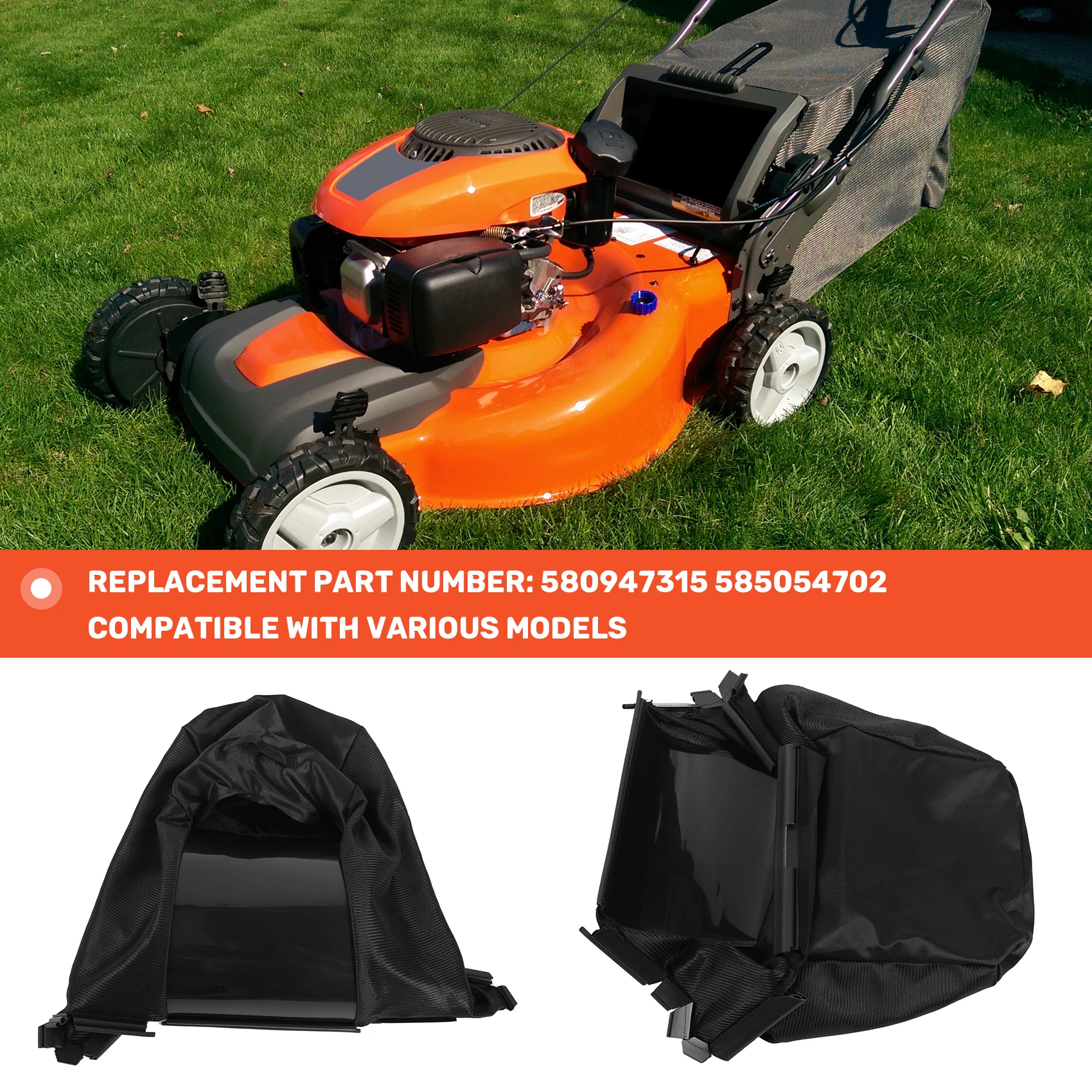 

580947315 585054702 Grass Bag, for Husqvarna Various Models Hot sale tools her Frame)