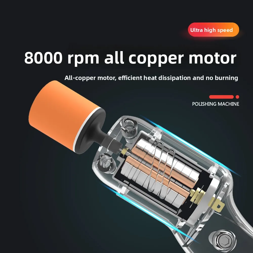 

Mini Car Polisher Scratch Repair Tool, Auto Paint Scratch Remover Polishing Machine for Metal Oxidation & Paint Restoration