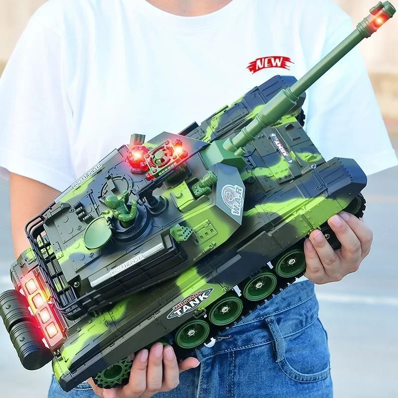 2.4g Three Sizes Optional Remote Control Tank Parent Child Multi Person Interactive Battle Tracked Charging Tank Boy Toy Model