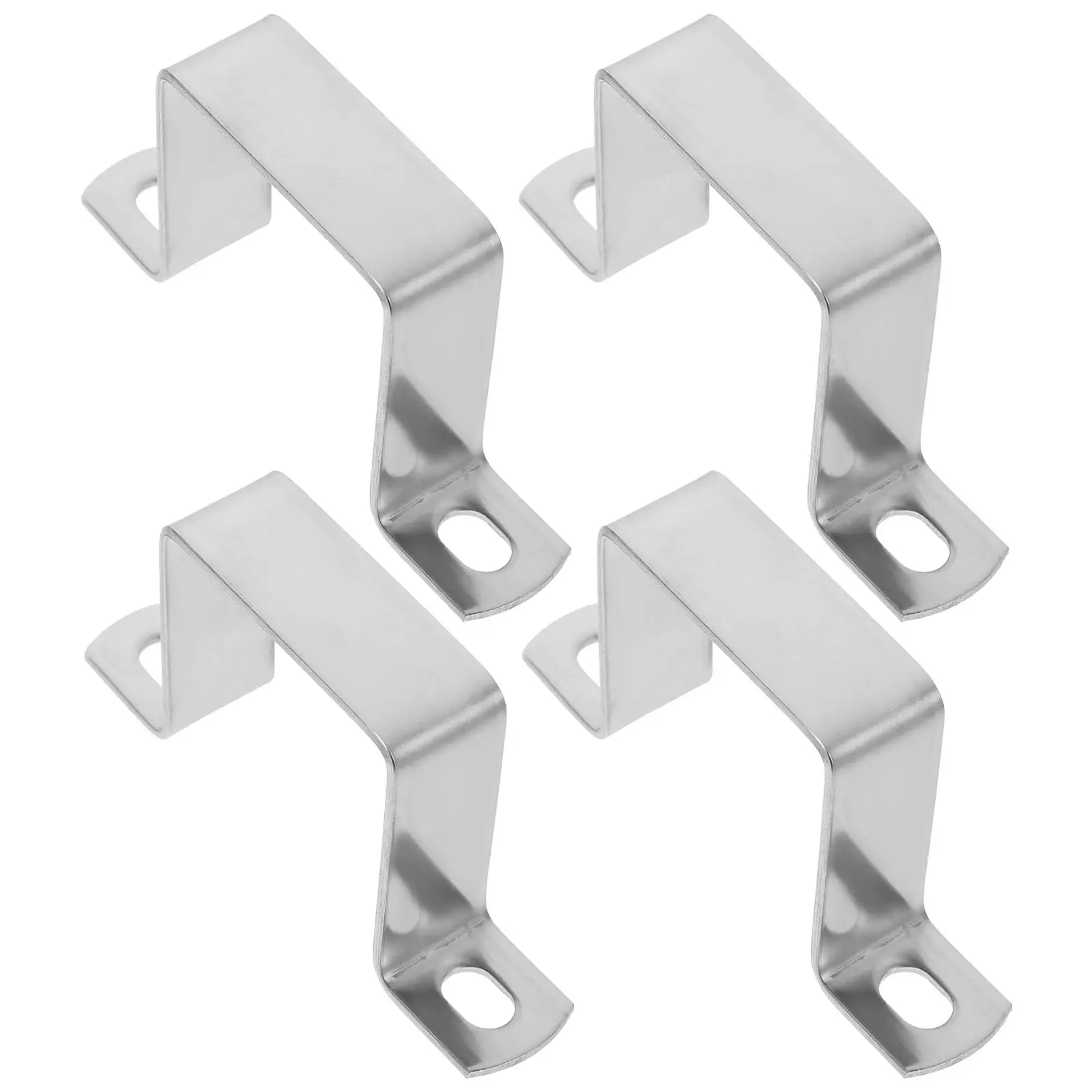 

4 Pcs Clamps Square Tube Buckle for Tubes Hose Strap 304 Stainless Steel Pipe Support Bracket