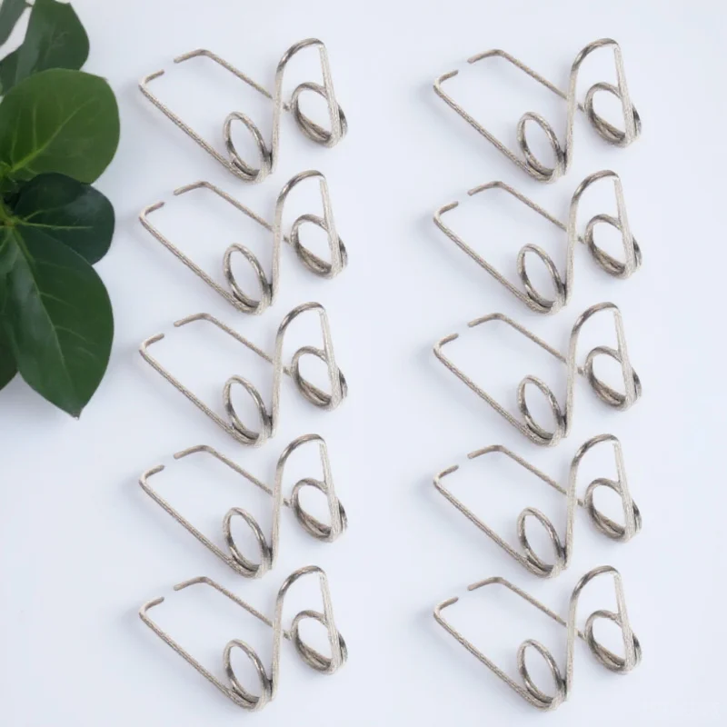 

10pcs Trumpet Watergate Key Springs Drain Clique Accessories Replacement For French Horn Tuba Small Size Durable Iron Silver