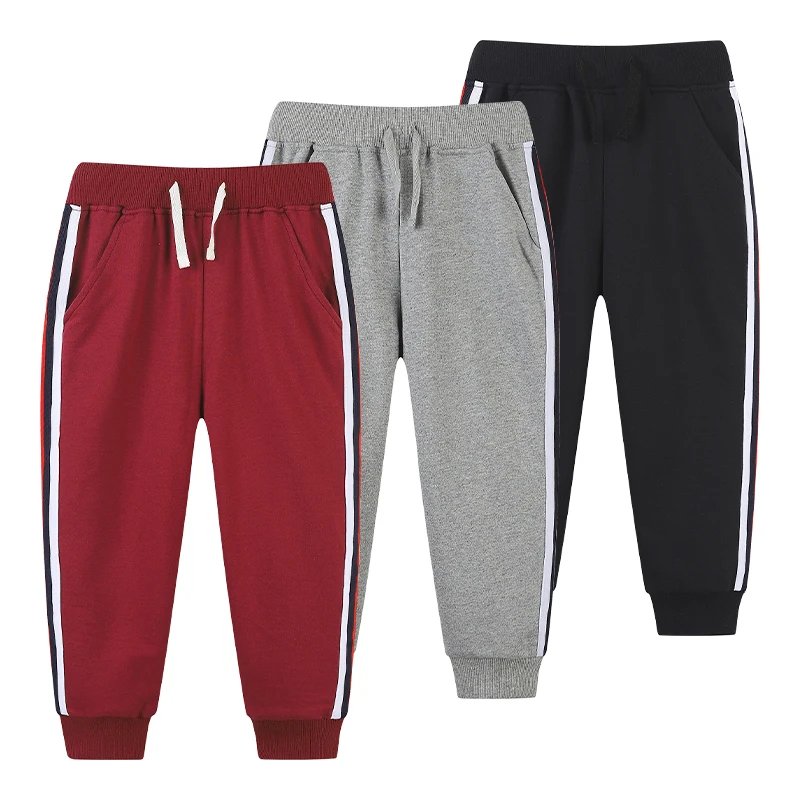 Baby Casual Pant Sweatpants Boys Running Jogger Sports Trousers Fashion Solid Color Children\'s Pants Workout Long Pants For 2-7Y