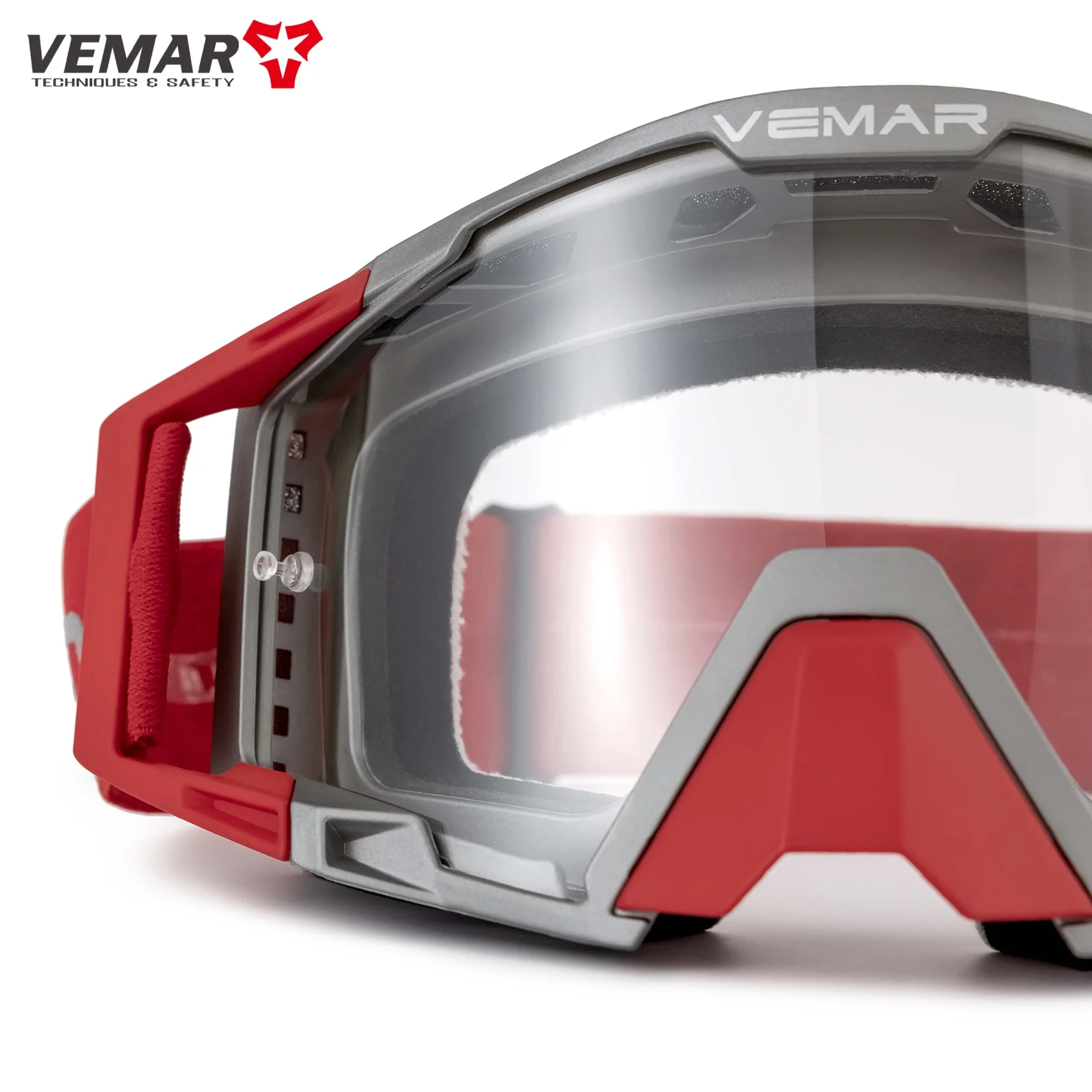 

VEMAR Motocross Helmet Goggles ATV Riding Sand-proof Wind-proof Sunglasses Riding Glasses HD Lens with Adjustable Elastic Band
