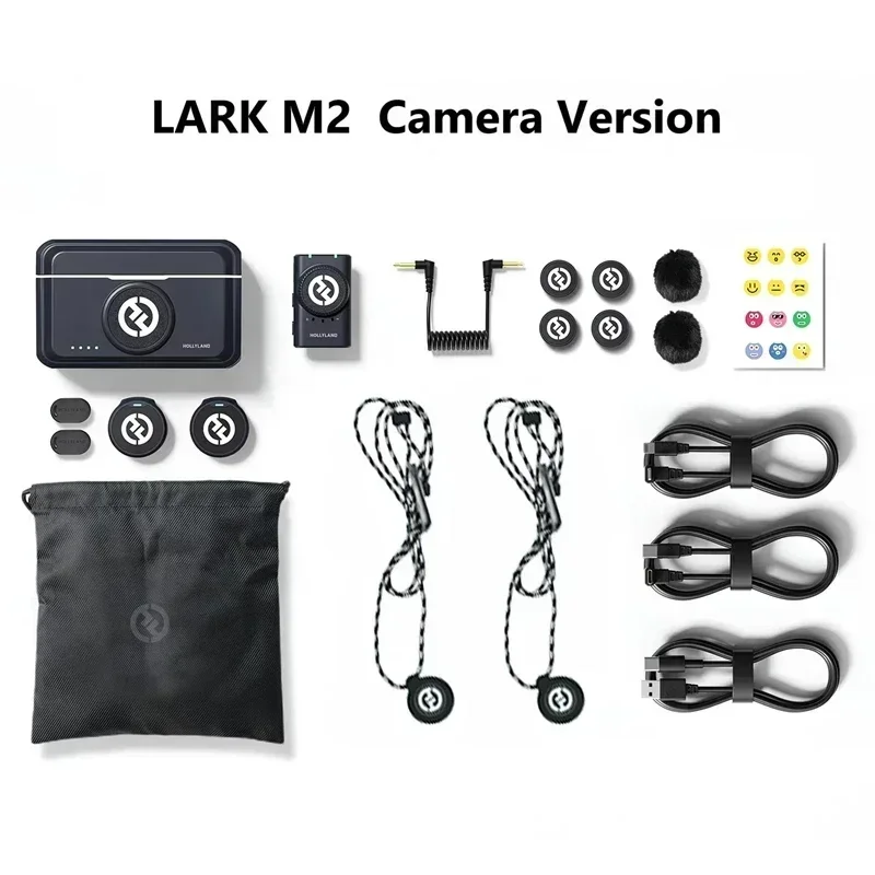 

New in stock Lark M2 Photography Vlog 300m Range Noise Cancellation 30H Battery Phone Camera Wireless Lavalier Micropho