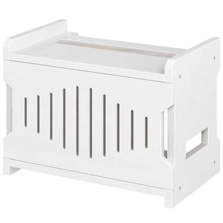

Wi-Fi Router Box Hider, WiFi Router Storage Box with Cable Management and Ventilation, Decorative Router Cover for Modem, Power