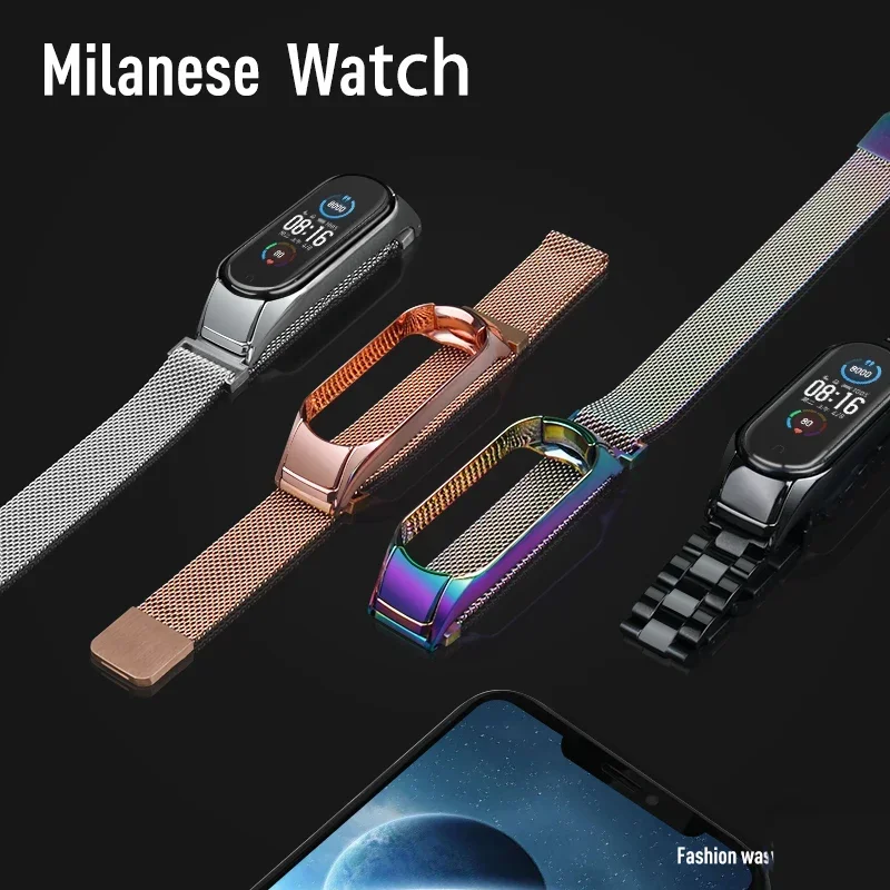 Bracelet for Xiaomi Mi Band 7 NFC Strap Sport milanese loop wristband Miband7 smartwatch Replacement belt on mi band 5 4 3 6
