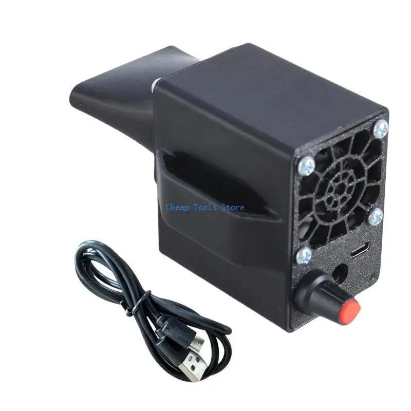 

G88B BBQ Air Movers Blower Fan 12V,Variable Speed Centrifugal Fan with 5V USB and DC5.5x2.1mm Charcoal Starte Fan