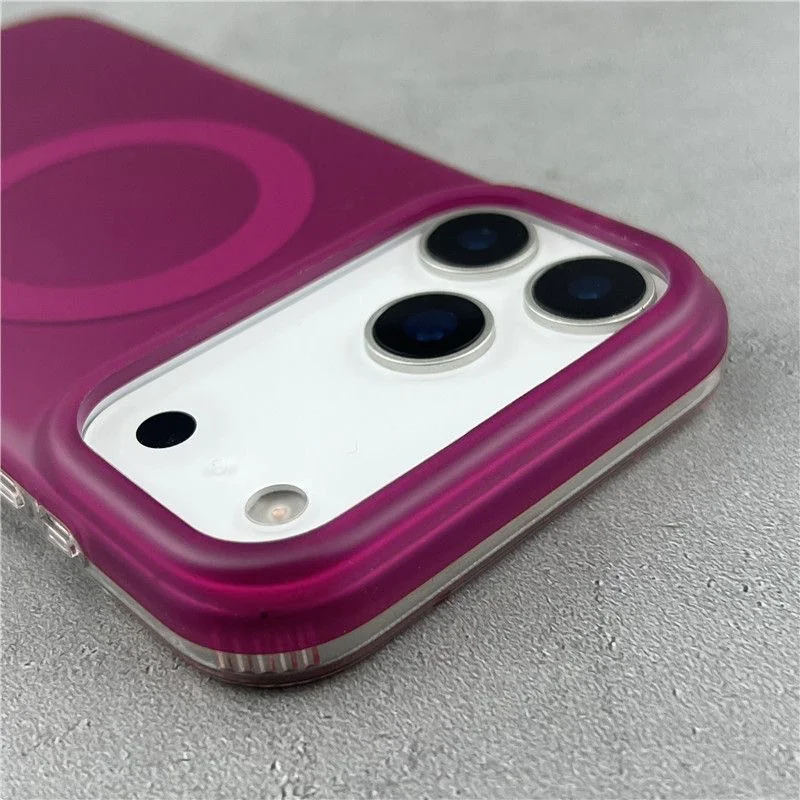 Luxuriöse Jelly Candy Matte Transparente Magsafe-Hülle für iPhone 17 16 15 14 Pro Max Stoßfeste Magnetische Kabellose Ladehülle