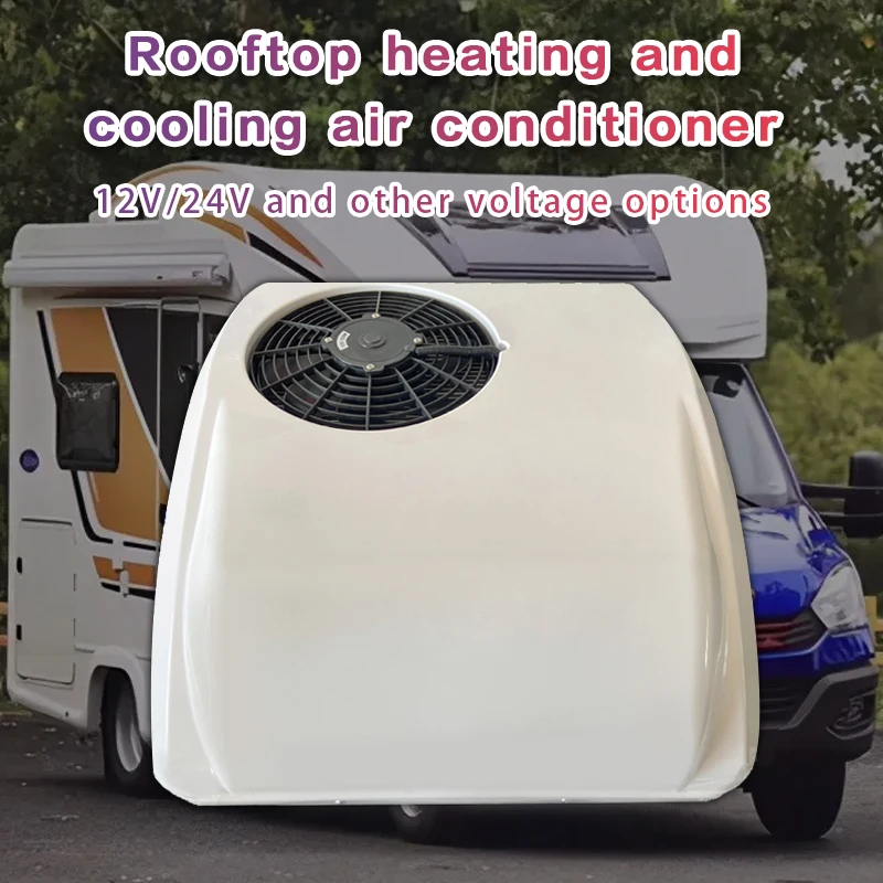 Treeligo Electric RV 12V&24V Heat&Cool roof Air Conditioner RV Rooftop Car Parking ac for Truck Camper Van Caravan Motorhome