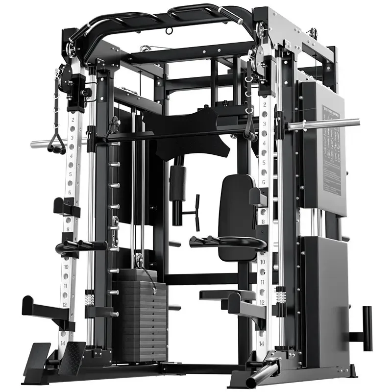

Multi-Function Home Gym Smith Machine Set - Comprehensive Strength Training for Chest, Back, Arms & Gym Workouts