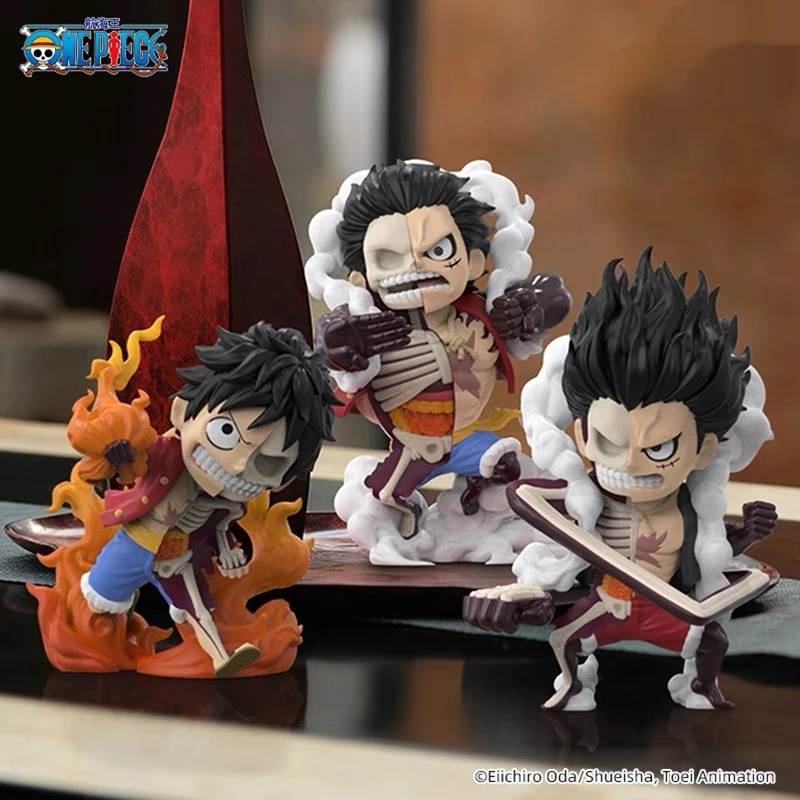 

12cm Bandai One Piece Mystery Box Luffy Hidden Dissectiples Series 6 Pvc Blind Box Full Gear Luffy Desktop Decoration figurines