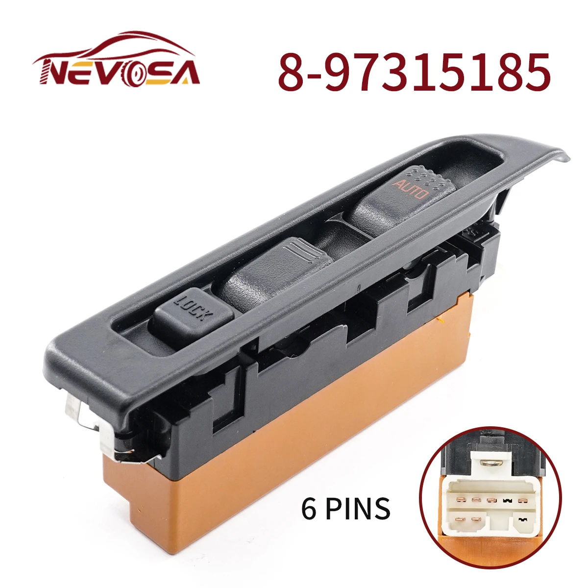 6Pins For Isuzu NHR NKR 24V New Power Window Switch Button 8-97315185 897315185 8973151760 8973151840 897315178 Car Parts