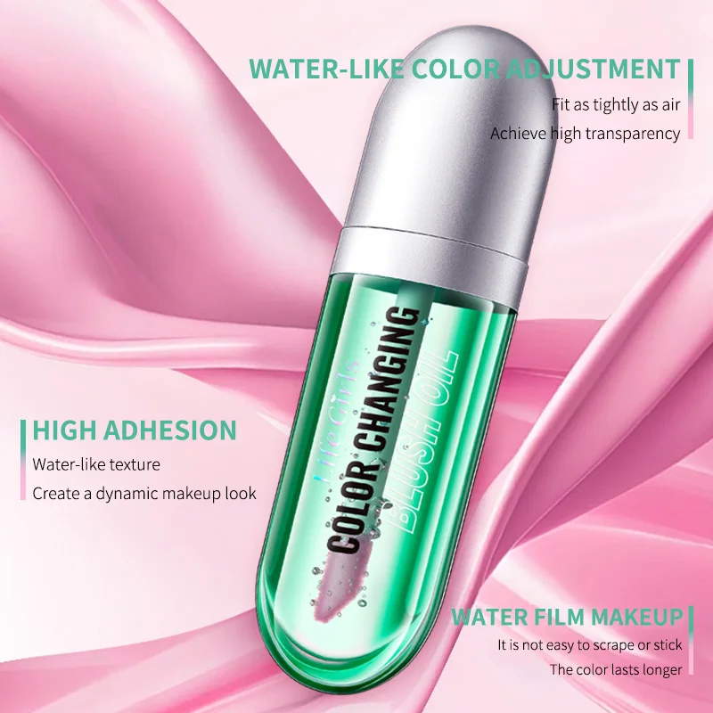Rubor líquido ligero y hidratante Life Girls, rubor facial rosa natural, maquillaje vitalidad fácil de crear, perfecto para principiantes