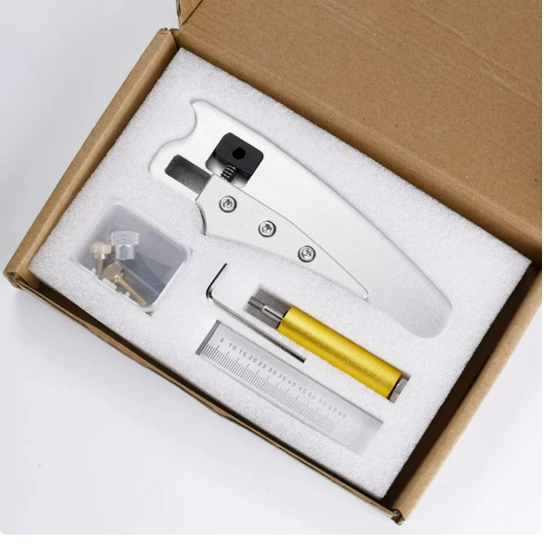 Adjustable Thickness Leather Strip Cutter DIY Hand Cutting Tool for Belt and Leather Craft Making