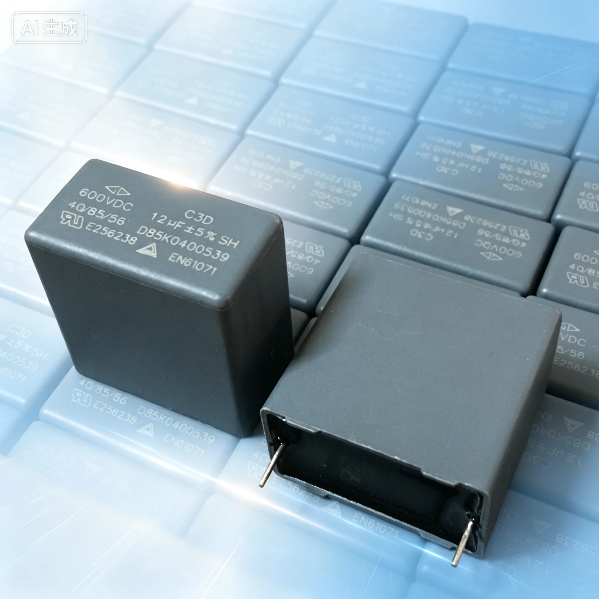 Film for GD-C3D 12UF 600V DC Thick Copper Lead Snubber Non-Polar Capacitor  10pcs