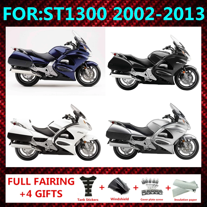 Motorcycle Full Fairing Kit Set Bodywork Fit For ST1300 2002 - 2013 ABS Plastics ST 1300 fairings kits zxmt