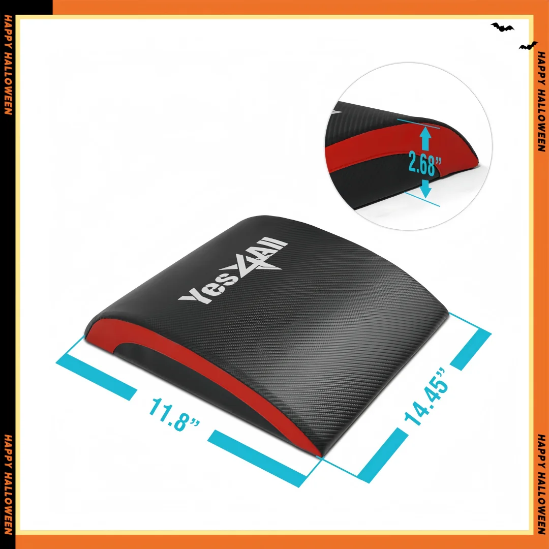 وسادة تمارين البطن الاحترافية: لا توجد آلام عظمة الذنب، قابلة للطي للاستخدام المنزلي في صالة الألعاب الرياضية