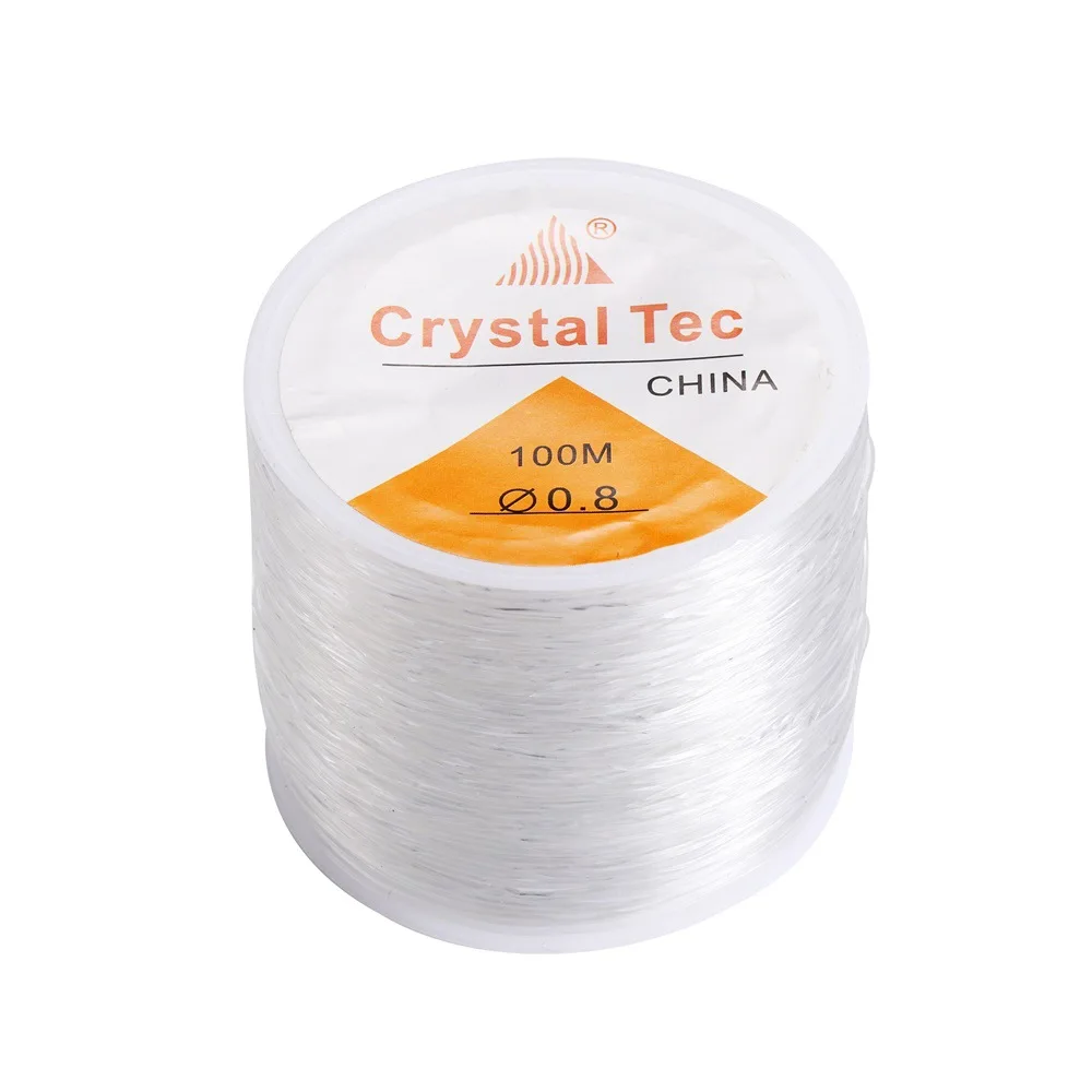100m Starkes Elastisches Kristallschnur-Perlenband für DIY-Schmuckherstellung, Halsketten, Armbänder, Perlenfäden, Dehnbar, Dicke 0,5-1mm – Detail 10