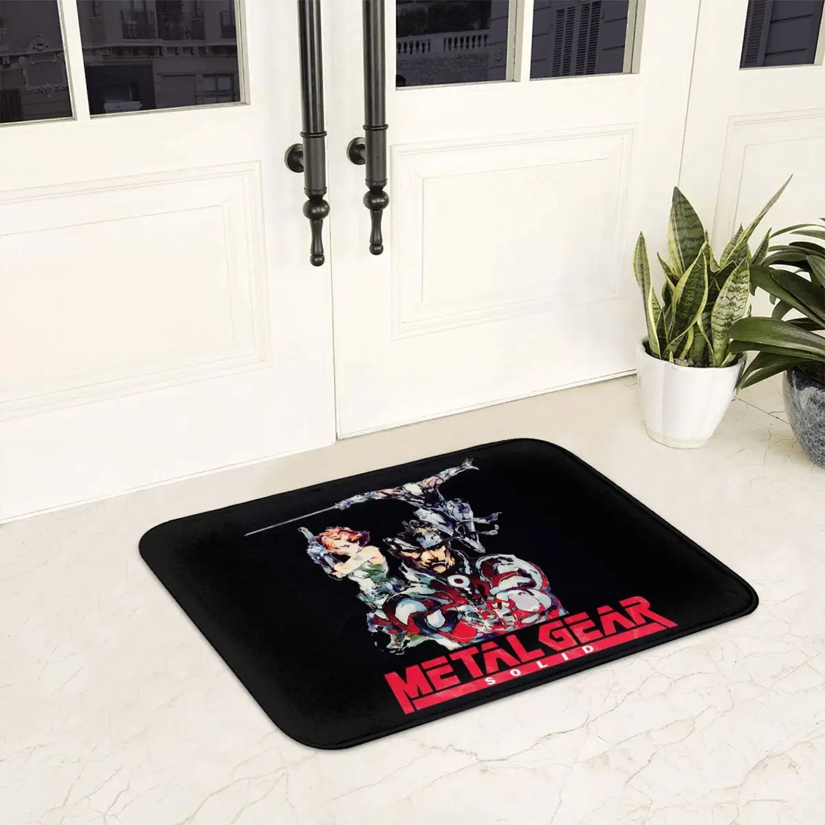 Retro Metal Gear Solid Non-slip Doormat Floor Mat Cushion Carpet Rug for Kitchen Entrance Home Bedroom Footpad Mats