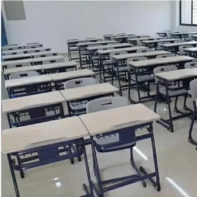 University Furniture Desk and Chromeplate Chair School Furniture