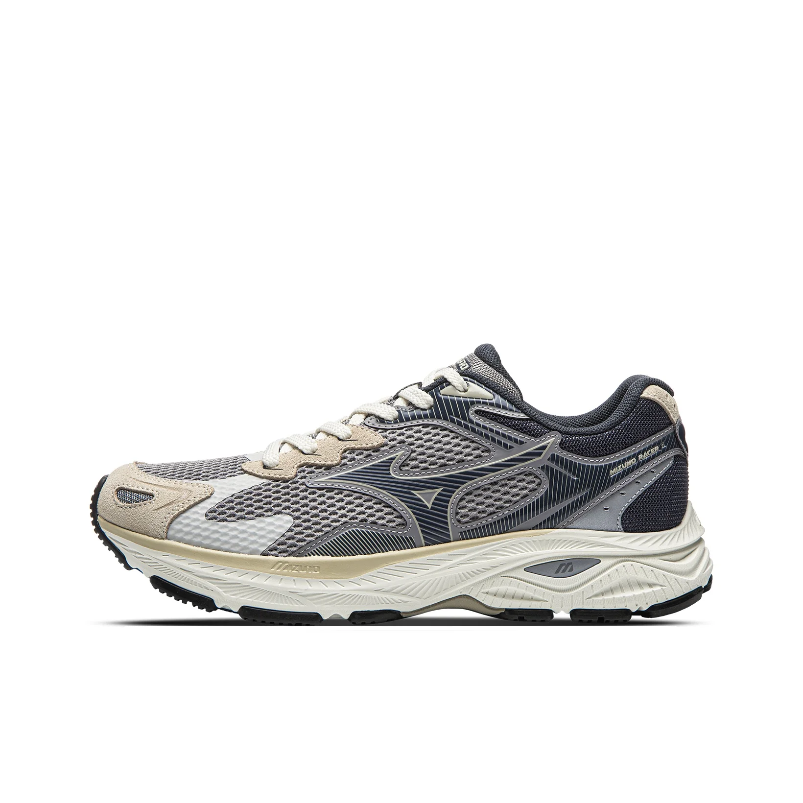 Zapatillas para correr Mizuno Racer S de caña baja unisex Feather Grey D1GH253513