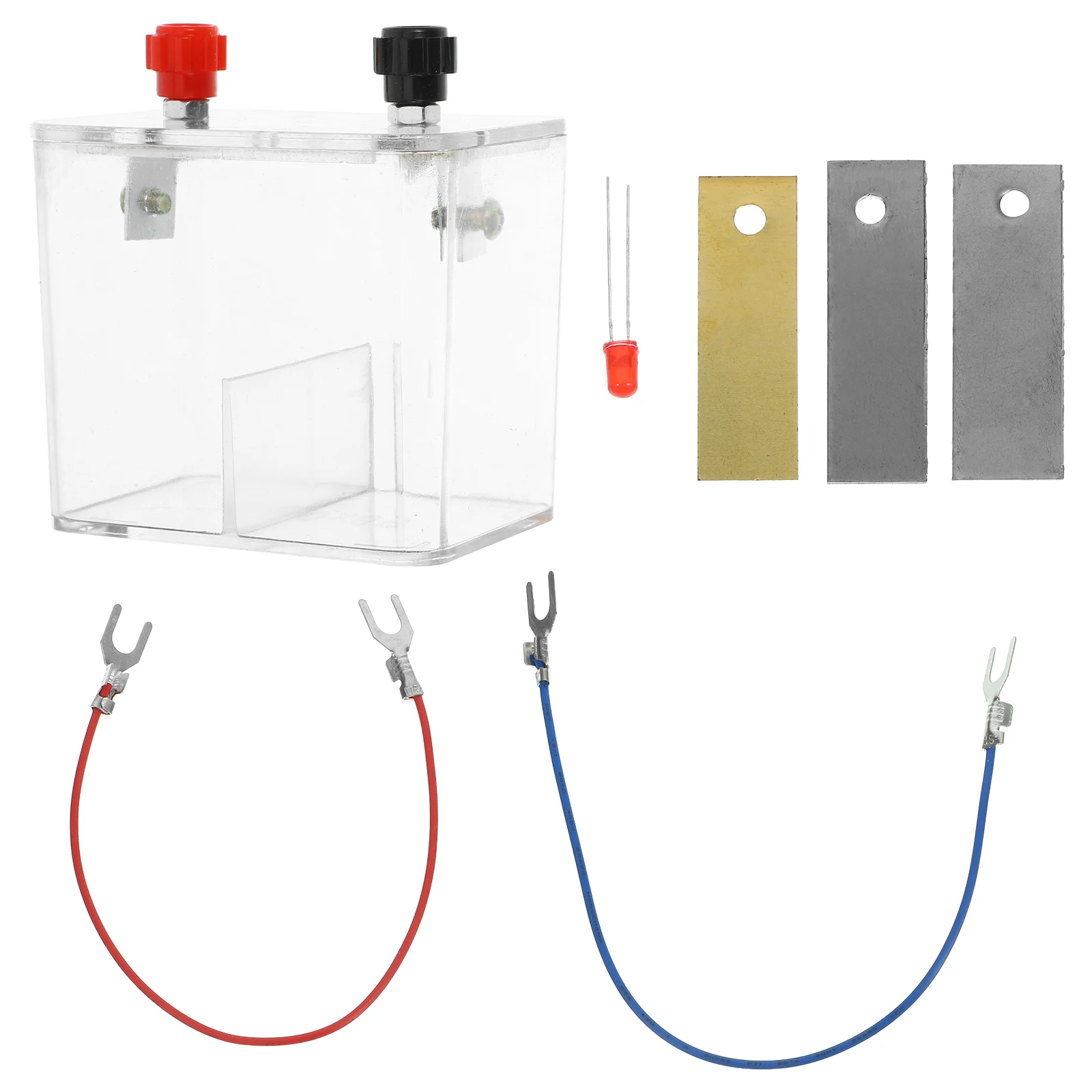

1 Set Fruit Experiment Kit Experimental Equipment For Energy Research Copper Iron Zinc Sheet Power Generation Science