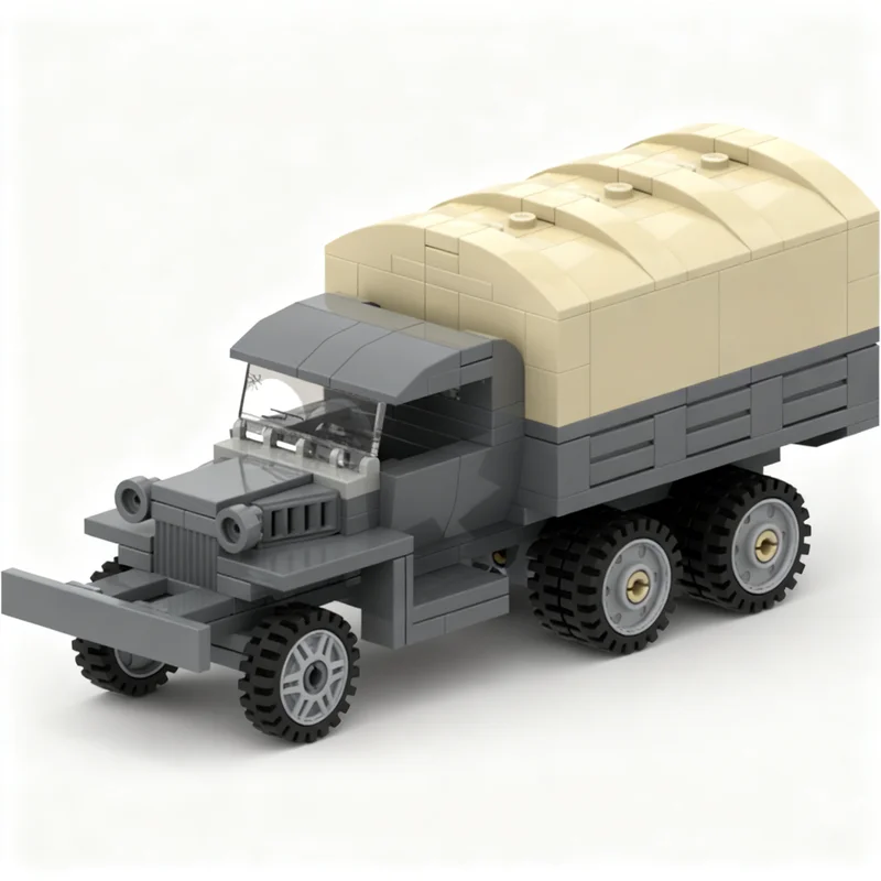 

229pcs MOC Military 6x6 City Road Model Building Blocks Construction Toy Christmas Gifts DIY Creative Idea Education Birthday