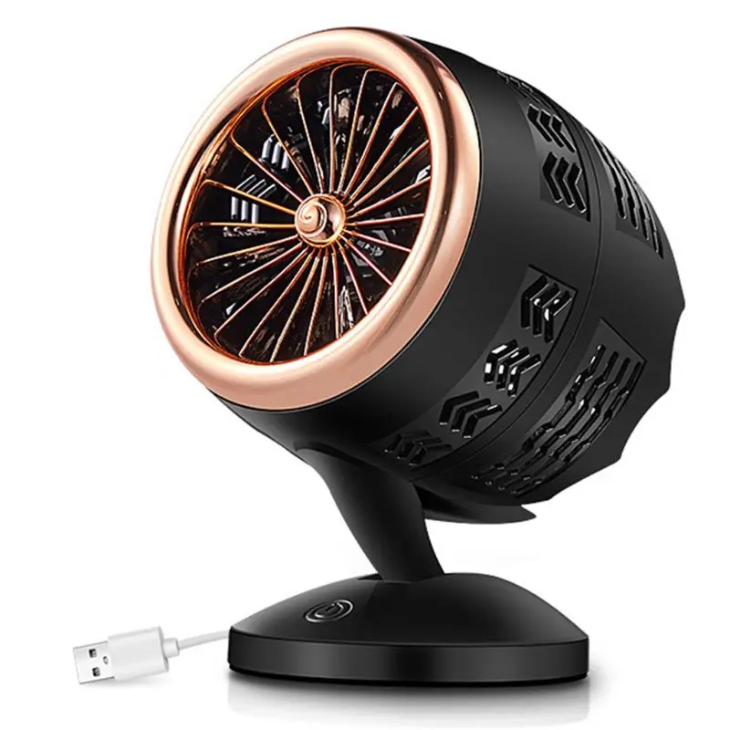 para ventilador de mesa turbina ajustável inclinação 5-20 ° rotativa usb recarregável doméstico dropship