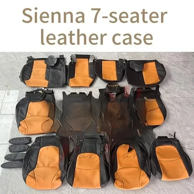 Applicable to Toyotaa Siennaa Full Car Covered Seat Leather Covers for 7-seater and 8-seater Seat Leather Covers