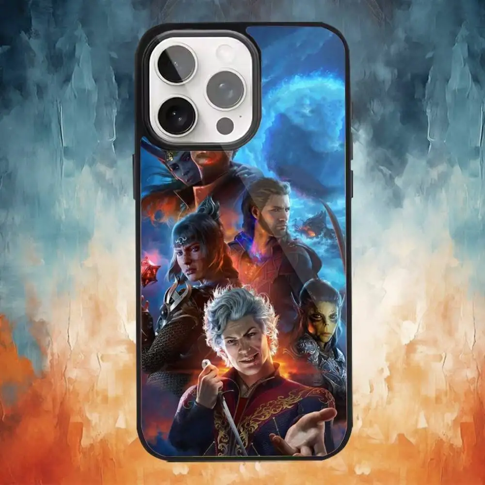 Funda de teléfono Astarion B-BaldursS Game para iPhone17,16,15,14,13,12,11 Plus,Pro Max, carga inalámbrica magnética Magsafe