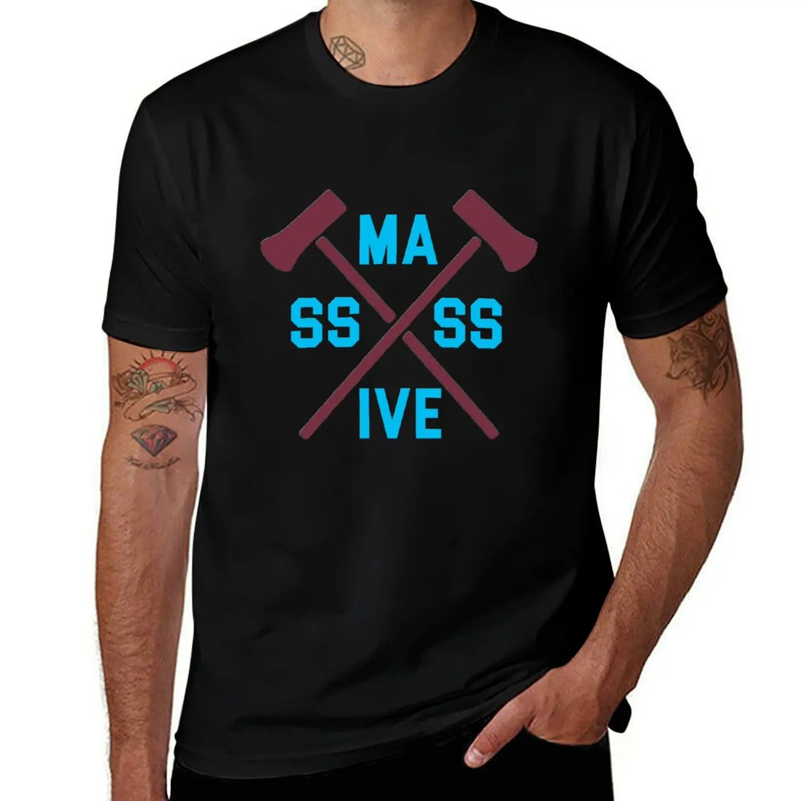 

West Ham Irons- Massive T-Shirt boys whites summer tops Men's t-shirt