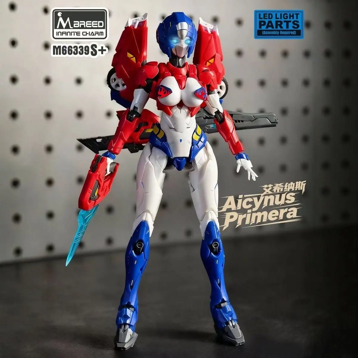 NUOVO M Modello KO Arcee Aicynus Primera Modello di Montaggio Trasformazione Action Figure M66339 Con Luce Led Collezione Giocattolo Regalo