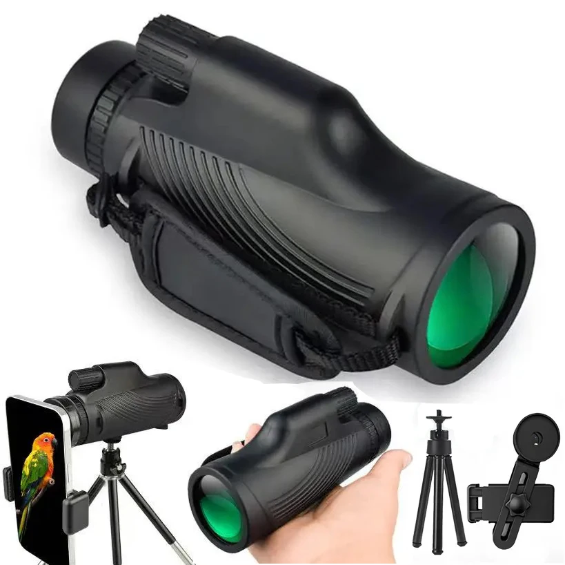 12x50 Portable Zoom HD 5000M Telescope Folding Long Distance Mini Powerful Telescope for Hunting Sports Outdoor Camping Travel