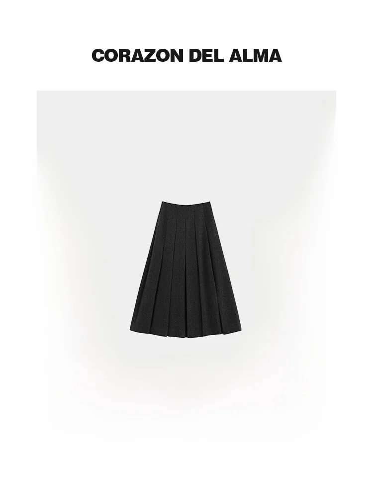 

Юбка миди Poem Lan из высококачественной шерсти в винтажную клетку, с 3D-эффектом, утягивающая, с плиссировкой, теплая, из полиэфирного волокна, с высокой талией, на молнии