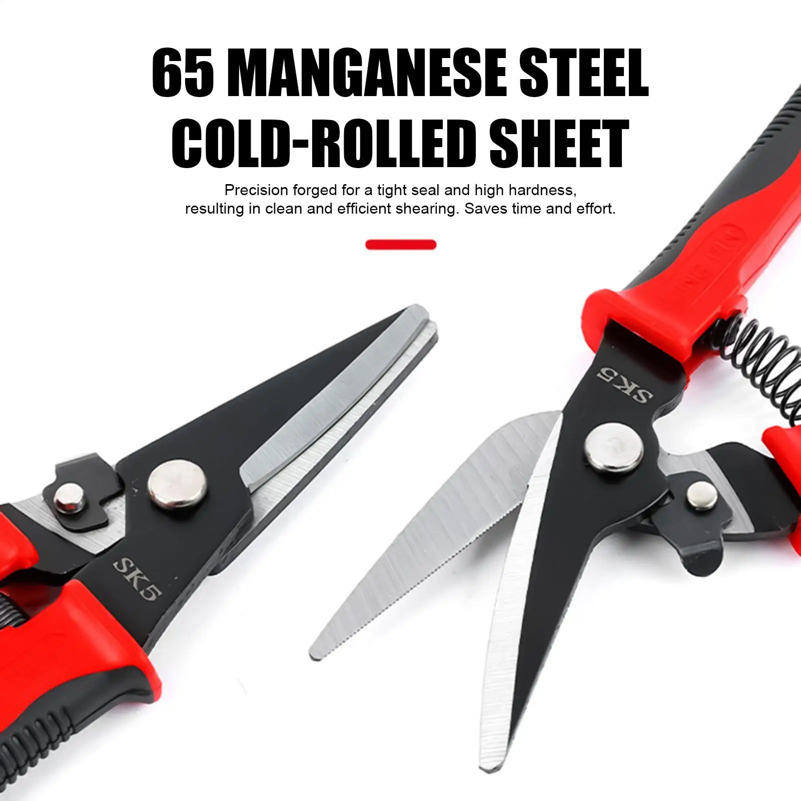 Iron scissors Tin Snip Non-Slip Tin Aviation Scissors Metal Shears Multi-functional shears Industrial grade metal sheet shears