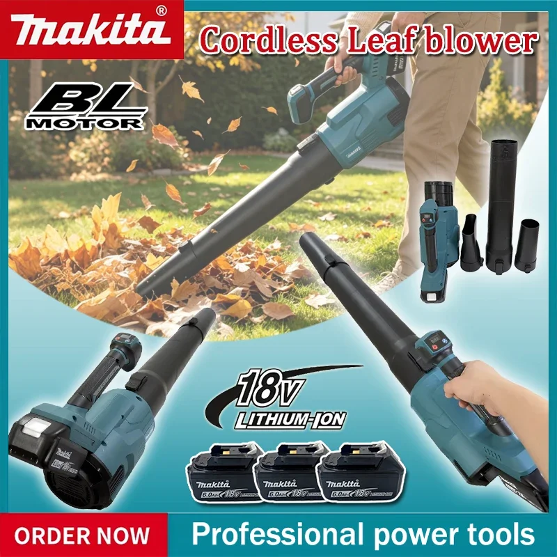 Makita Cordless Leaf blower 3-Speed Cannon Blower Super Powerful For Leaf Snow Dust Cleaning Blowing Power Tool For 18V Battery