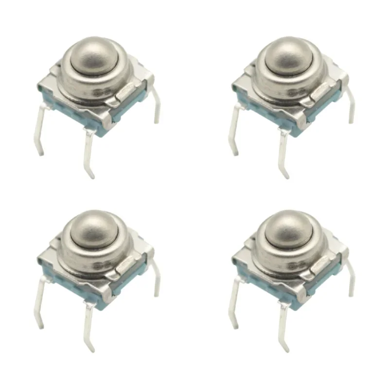 5PCS TS-F007 7*7 Metal Steel Ball Reset Switch DIP Type 4 Pin Tactile Switch For arduino Board Module