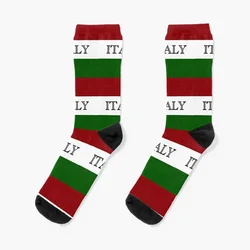 Italy in vertical flag Socks basketball set Boy Child Socks Women's