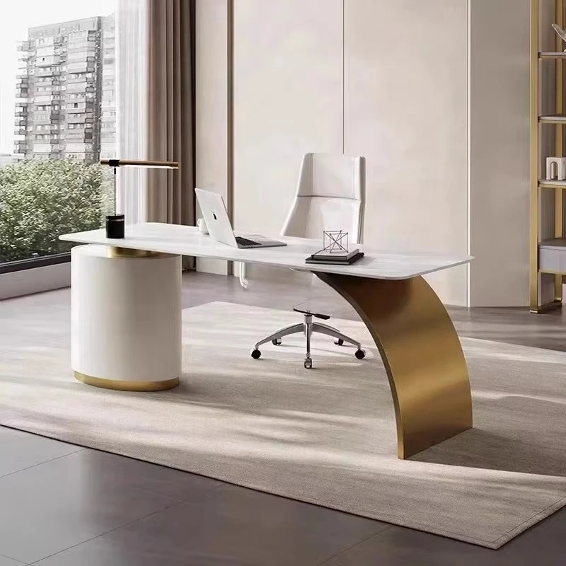 

Итальянский роскошный минималистичный стол для домашнего кабинета, современный дизайн, стиль, легкий и элегантный