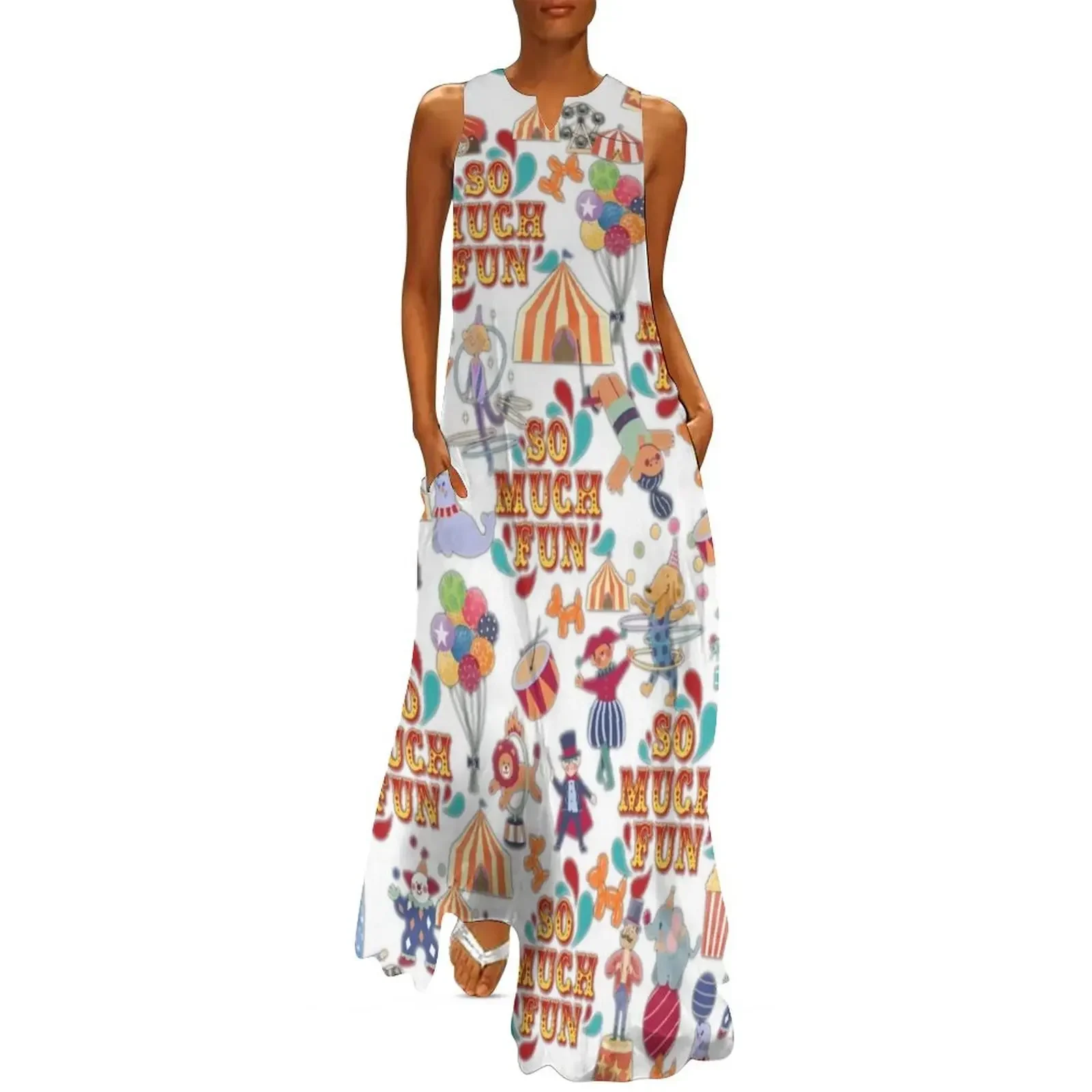 

The amazing retro circus Long Dress Dress women woman dress Long