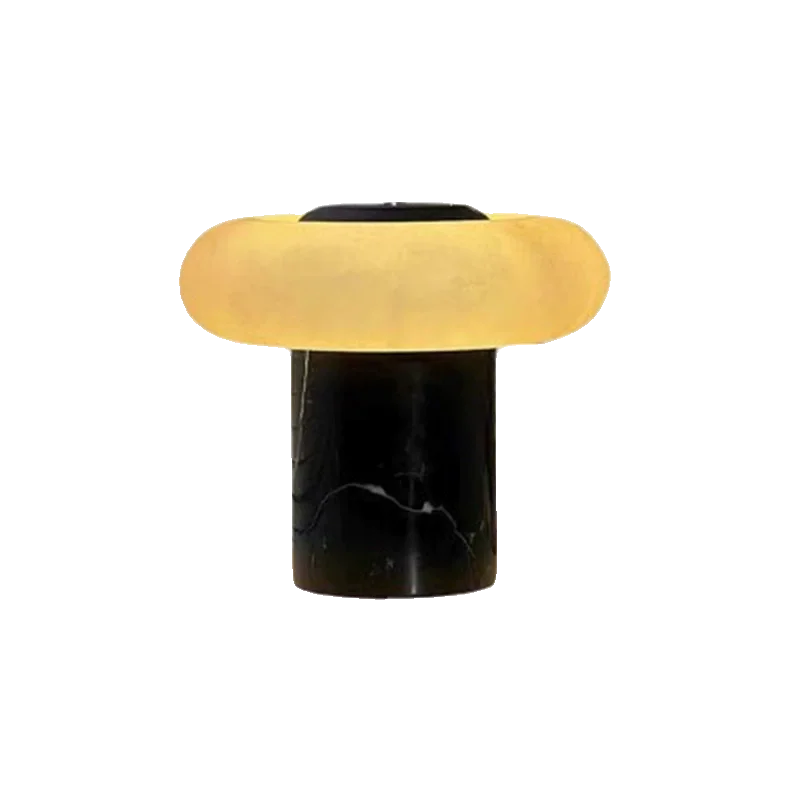 

New natural Spanish marble table lamp bed and breakfast decoration bedroom private house villa marble bedside lamp