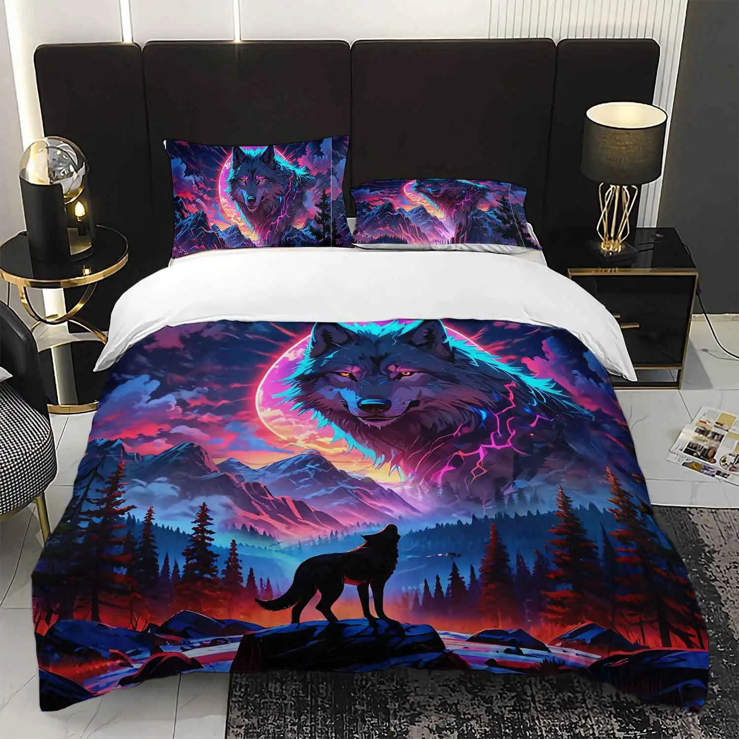3-pieces-loup-animal-literie-housse-de-couette-ensemble-aurora-literie-couette-ensemble-loup-sauvage-theme-lit-couette-ensemble-animal-paysage-chambre-decor