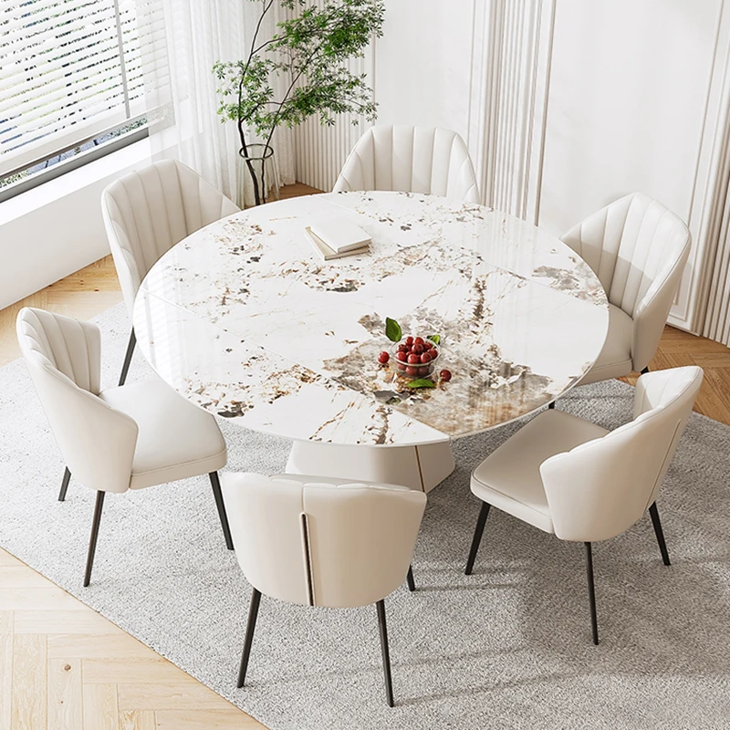 

Modern Console Dining Table Set Conference Extendable Luxury Dinning Tables Chairs High Round Stolik Kawowy Patio Furniture SQC