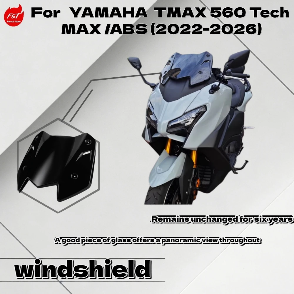 

For Y amaha TMAX 560 Tech MAX 2025 Racing Windshield Sport Windscreen Fairing Modified Parts