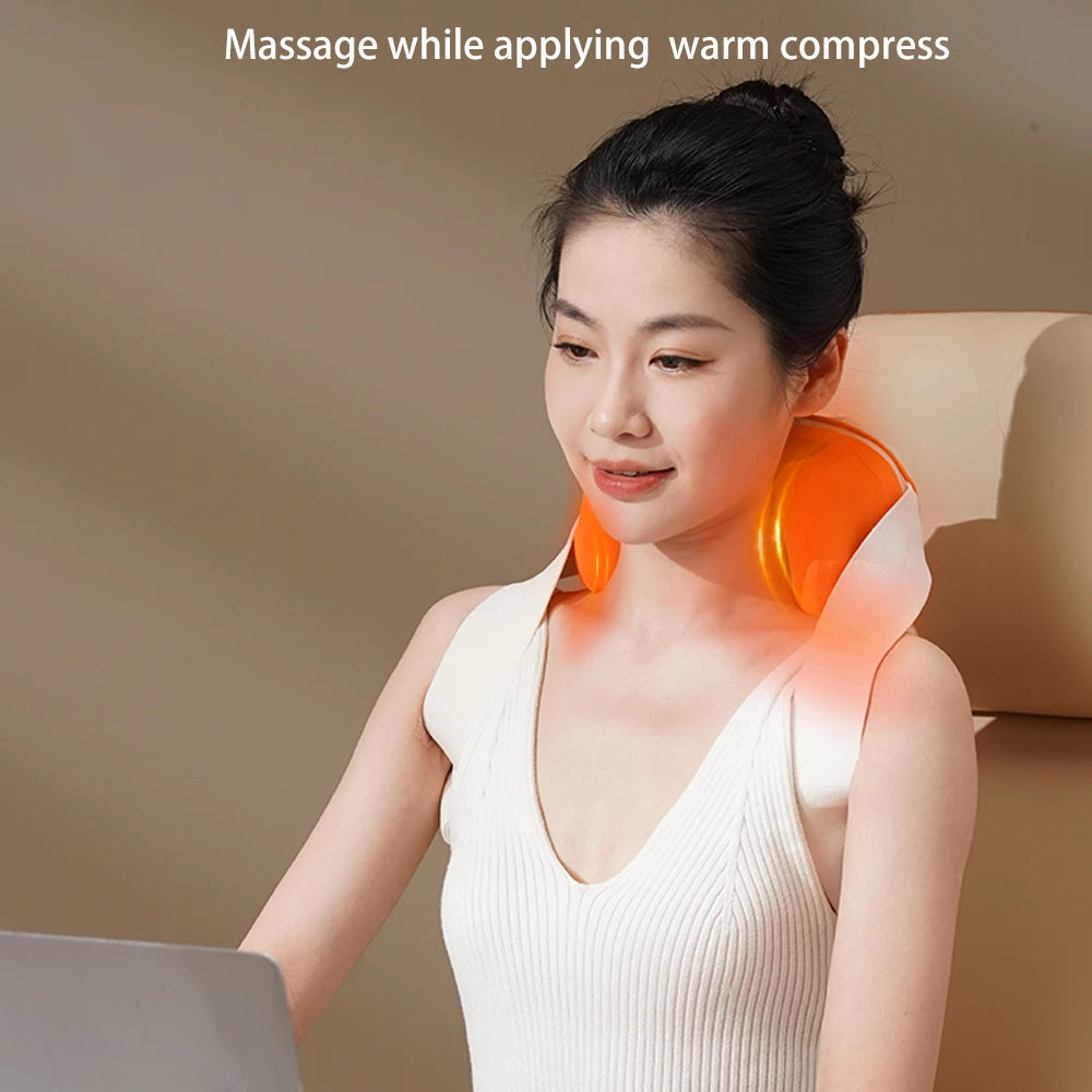 Muscle Solving Problem Wellness 5D Kneading Infrared Heating Neck and Shoulder Massager Relief Top Rank Belt Products