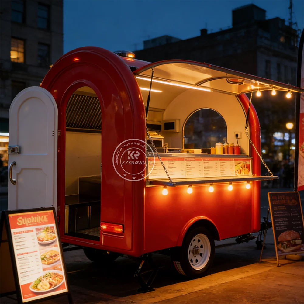 

Hot Sale Outdoor Mobile Ice Cream Food Truck Small Concession Juice Bar Trailer Pizza Cart Concession Trailer Fully Equipped