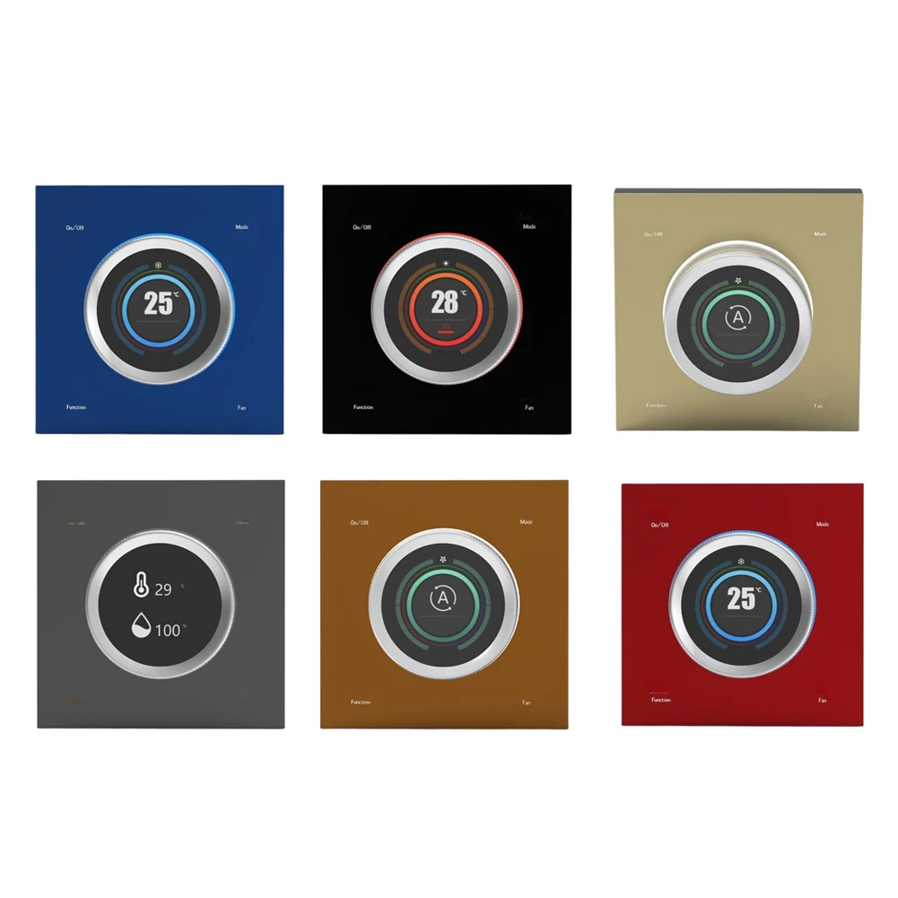 1pcs Smart=WiFi Thermostat With Voice Control, Programmable Temperature Knob Panel= For Home Heating Cooling System
