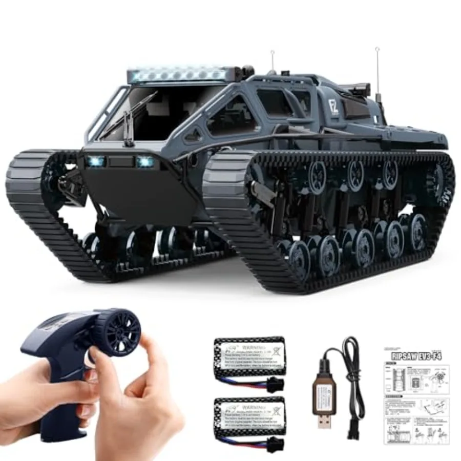 Carro tanque rc escala 1:16 2.4ghz controle remoto rastreador tanque de alta velocidade fora de estrada rc veículo rastreado 360 rotação deriva