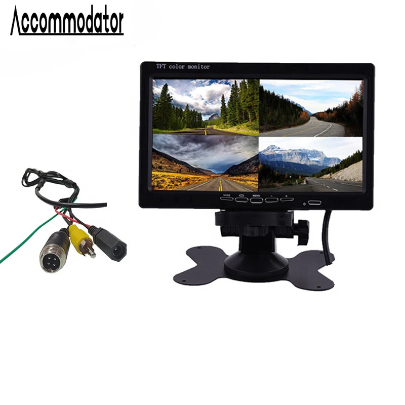 7 Inch TFT Color LCD Screen Truck Bus Car Rear View Camera Monitor