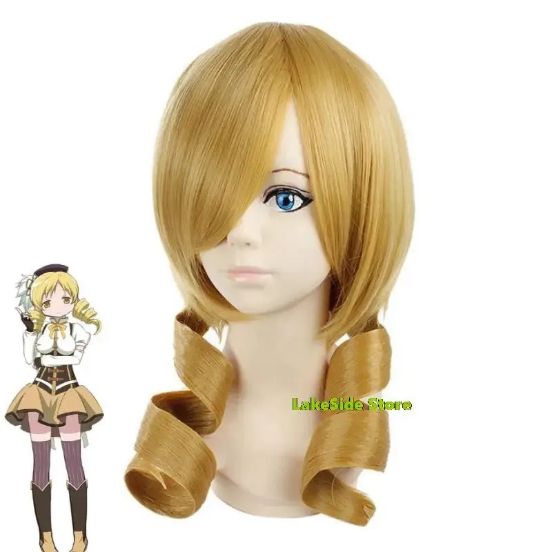 25COSAnime Puella Magi Madoka Magica Girl Tomoe Mami Candeloro Kostum Cosplay Topi Wig Seragam Penyihir Pesta Karnaval Halloween